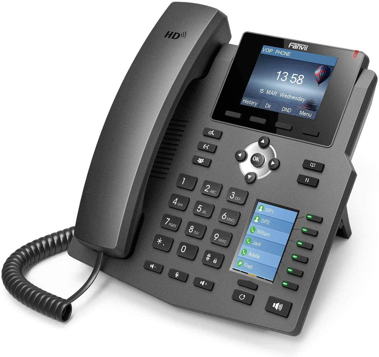 Fanvil X4 SIP VoIP phone 30 keys on lcd display