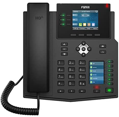 Fanvil X5G Enterprise IP Phone 6 SIP lines 40 DSS LCD Gigabit LAN