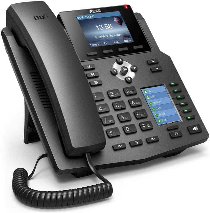 Fanvil X4 SIP VoIP phone 30 keys on lcd display